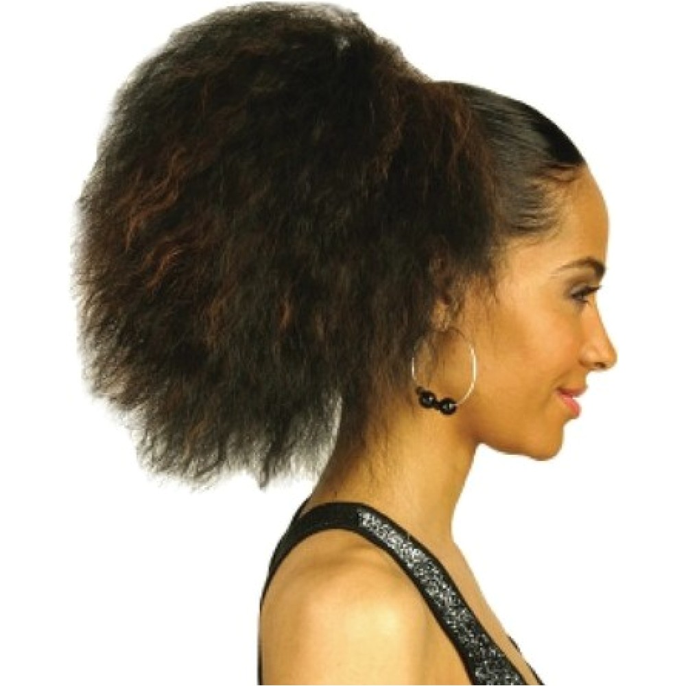 drawstring ponytail hairstyles for black hair