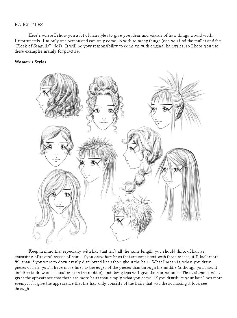 Anime Hair Tutorial Page 3 by Tentopet on deviantART Anime Hair Tut how to draw anime hair cute kawaii anime people hairstyles drawing