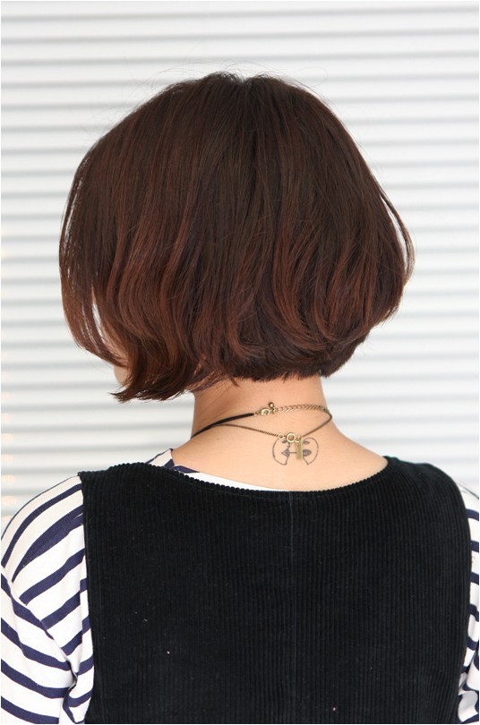 korean hairstyle 2013 pretty center parted bob haircut