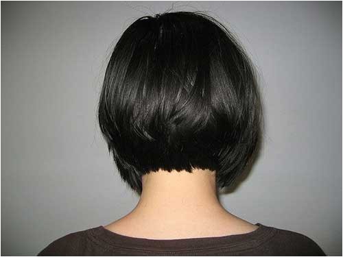 back view of short bob haircuts