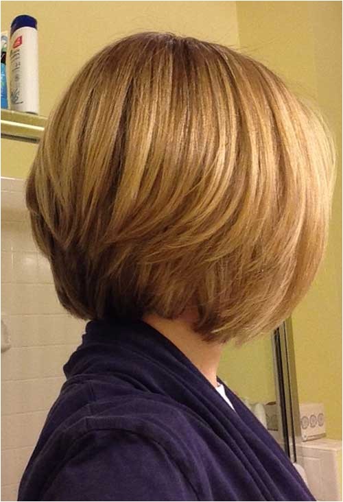 15 layered bob back view