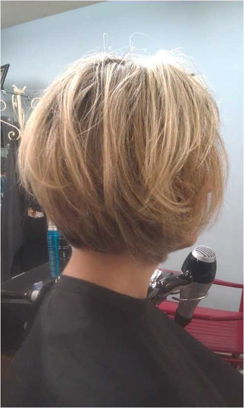 15 layered bob back view