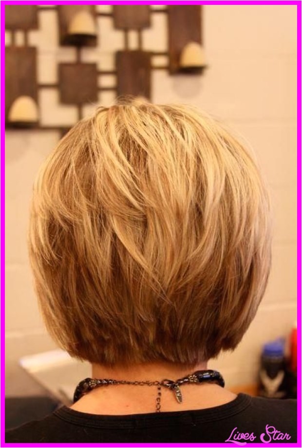 back view short hairstyles stacked
