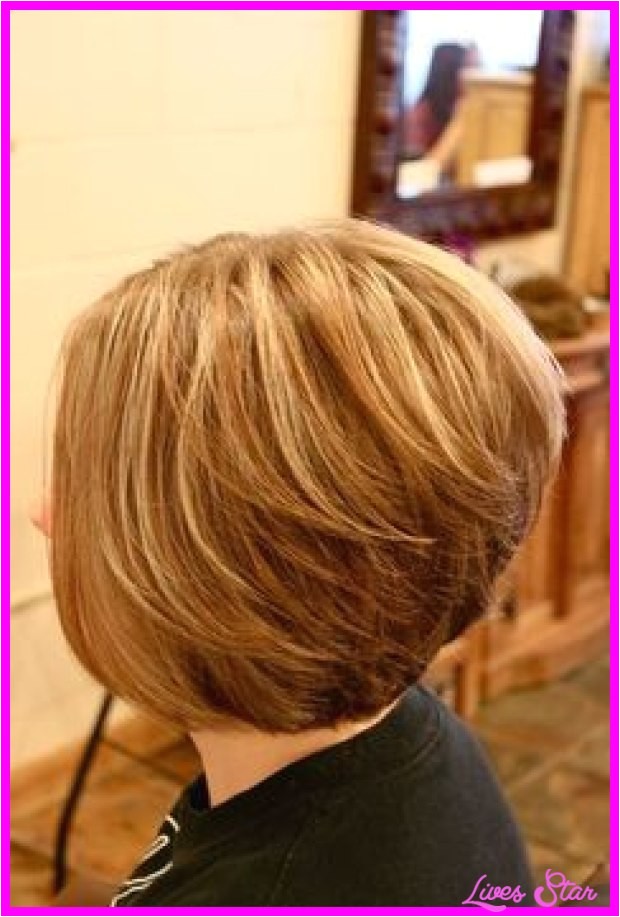 back view short hairstyles stacked