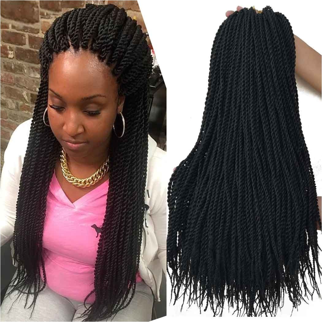 Senegalese Braids Hairstyles Amazon Senegalese Twist Crochet Hair Three tone Kanekalon Jumbo