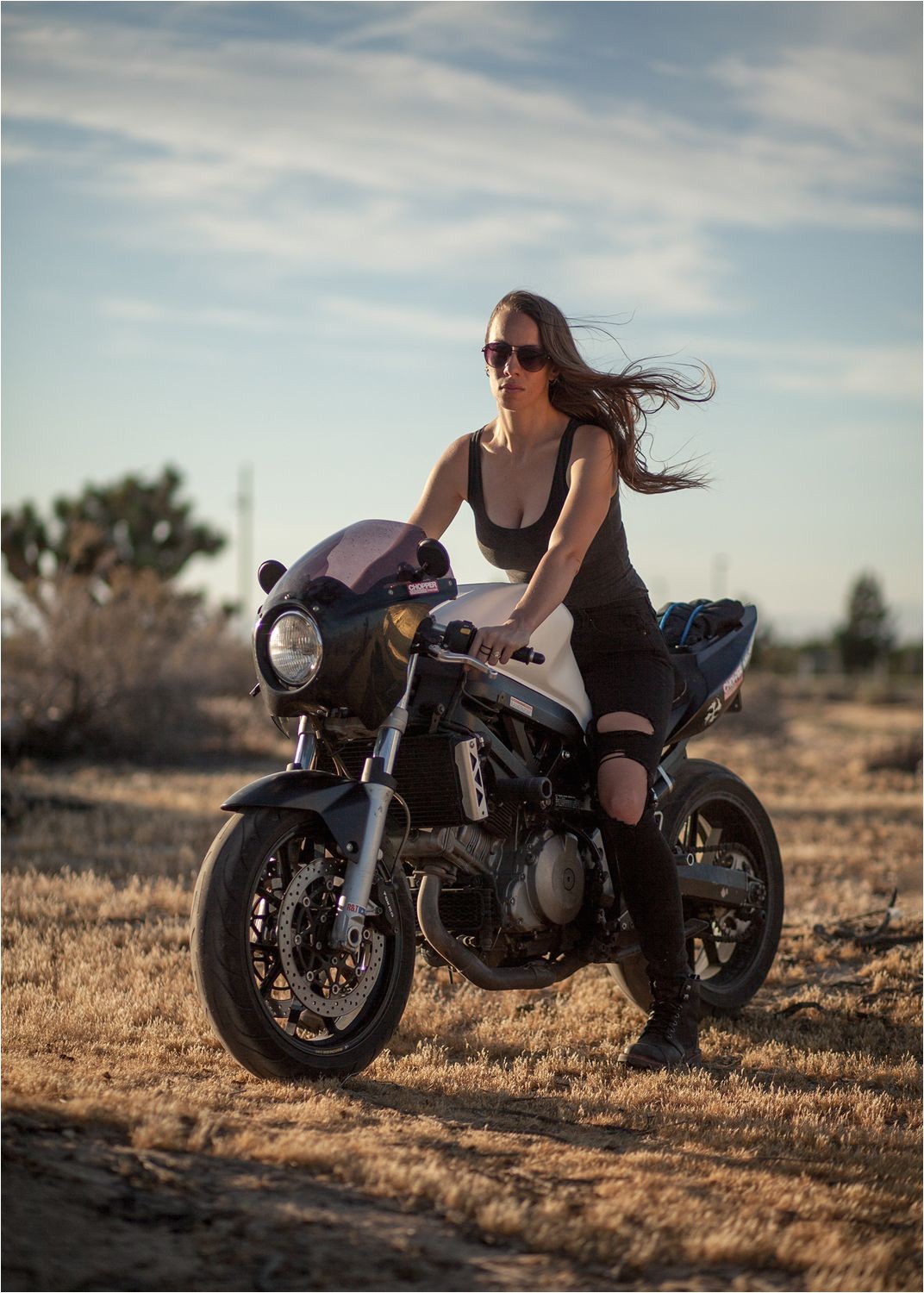 A real biker woman