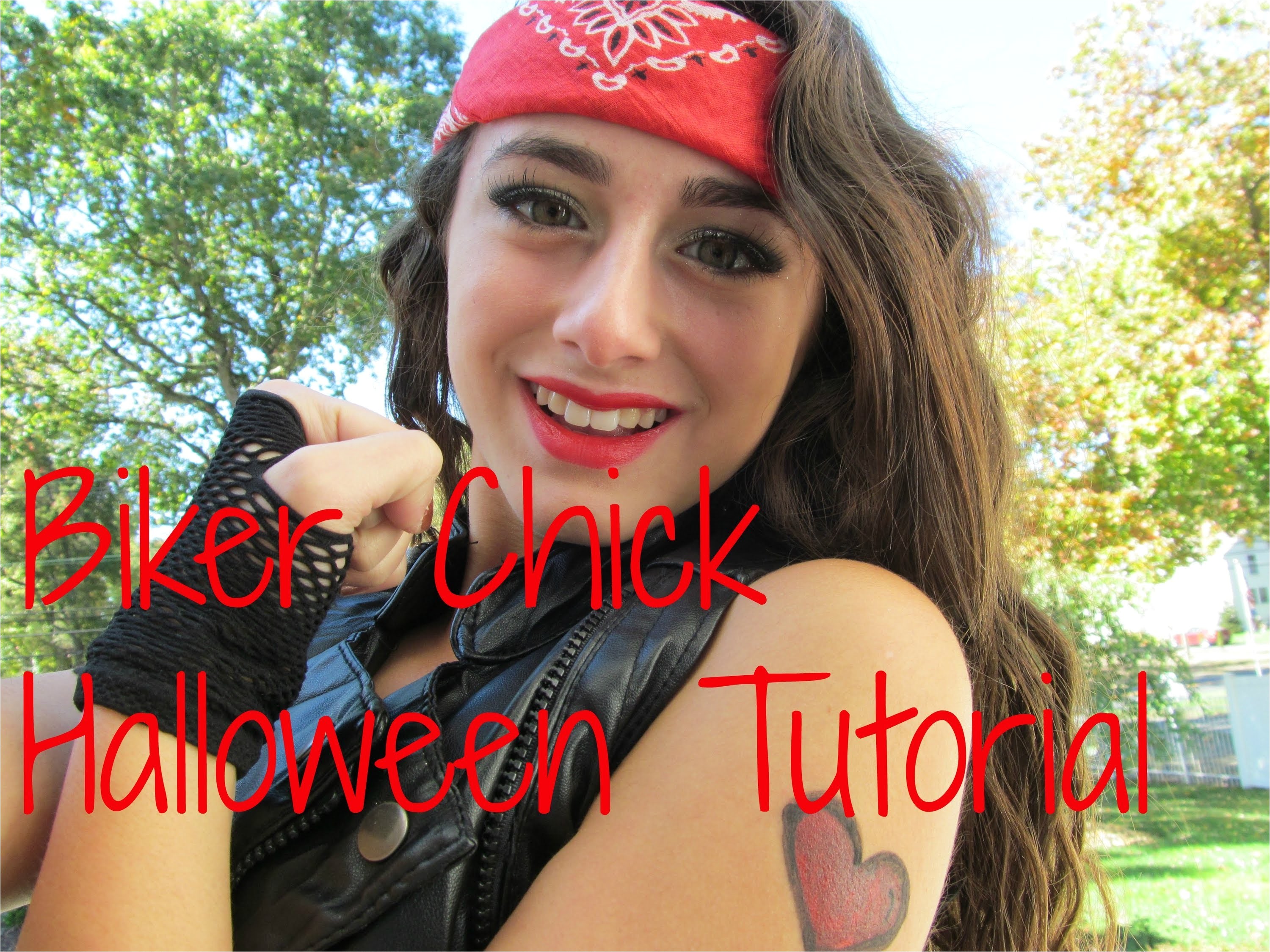 Diy biker costume "