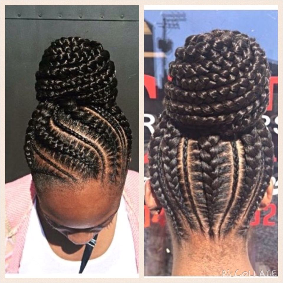 Braids bun