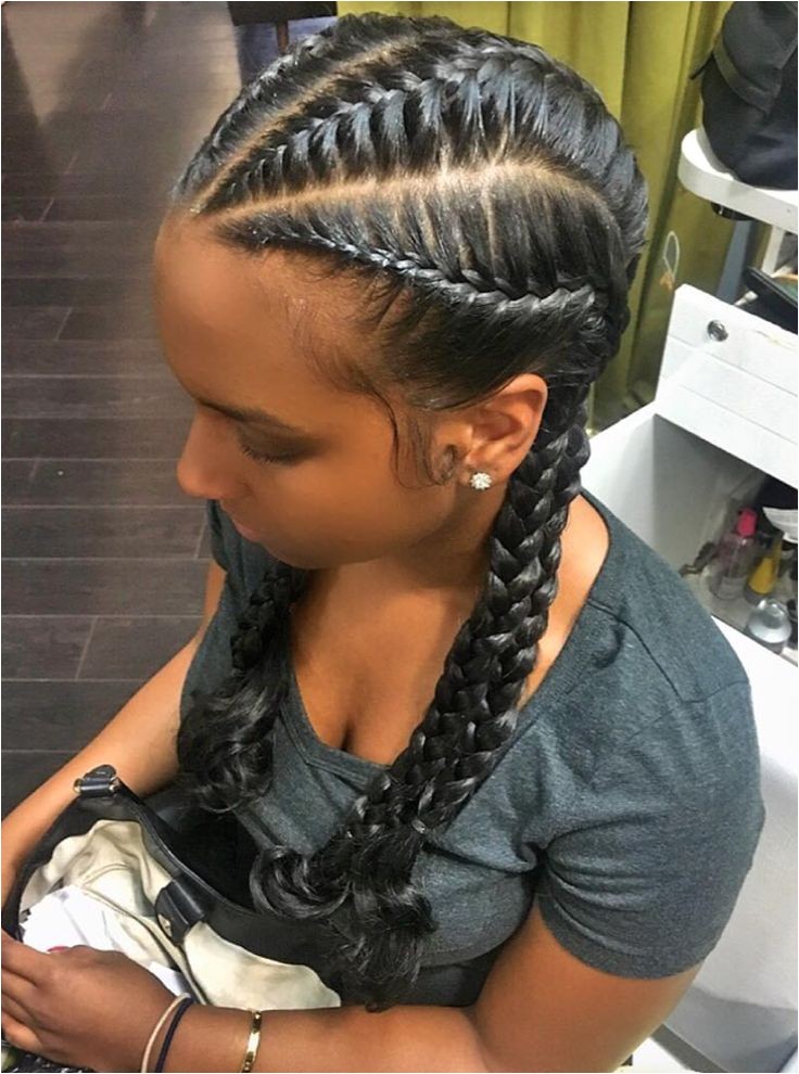 black braided hairstyles