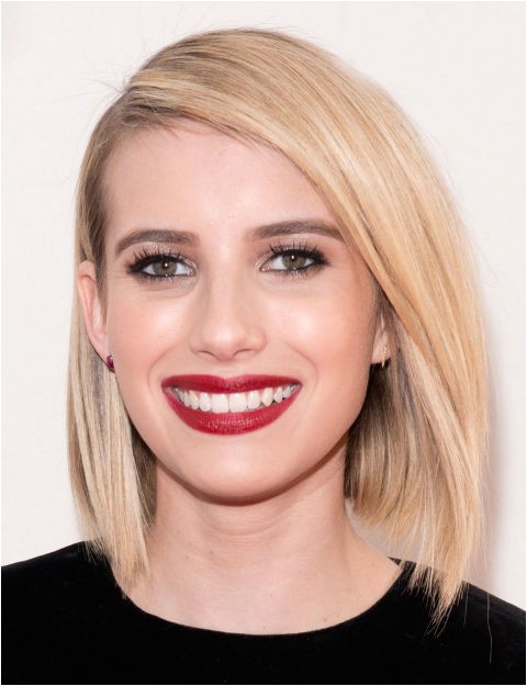 glamorous look angled bob haircut for any face shape