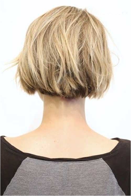 back view of short bob haircuts