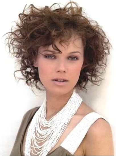 short curly hair that looks great with a round face