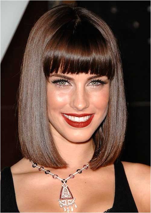 25 long bob with bangs