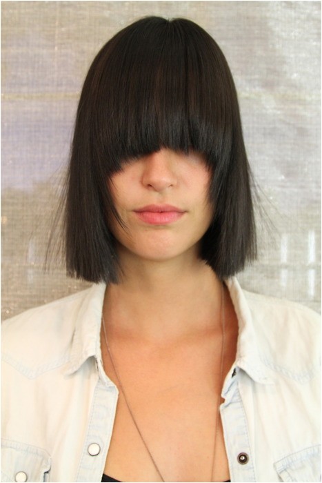 modern box bob haircut