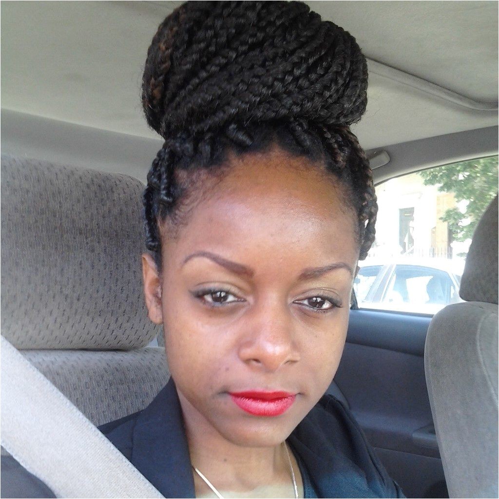 Big Box braids bun style I charge