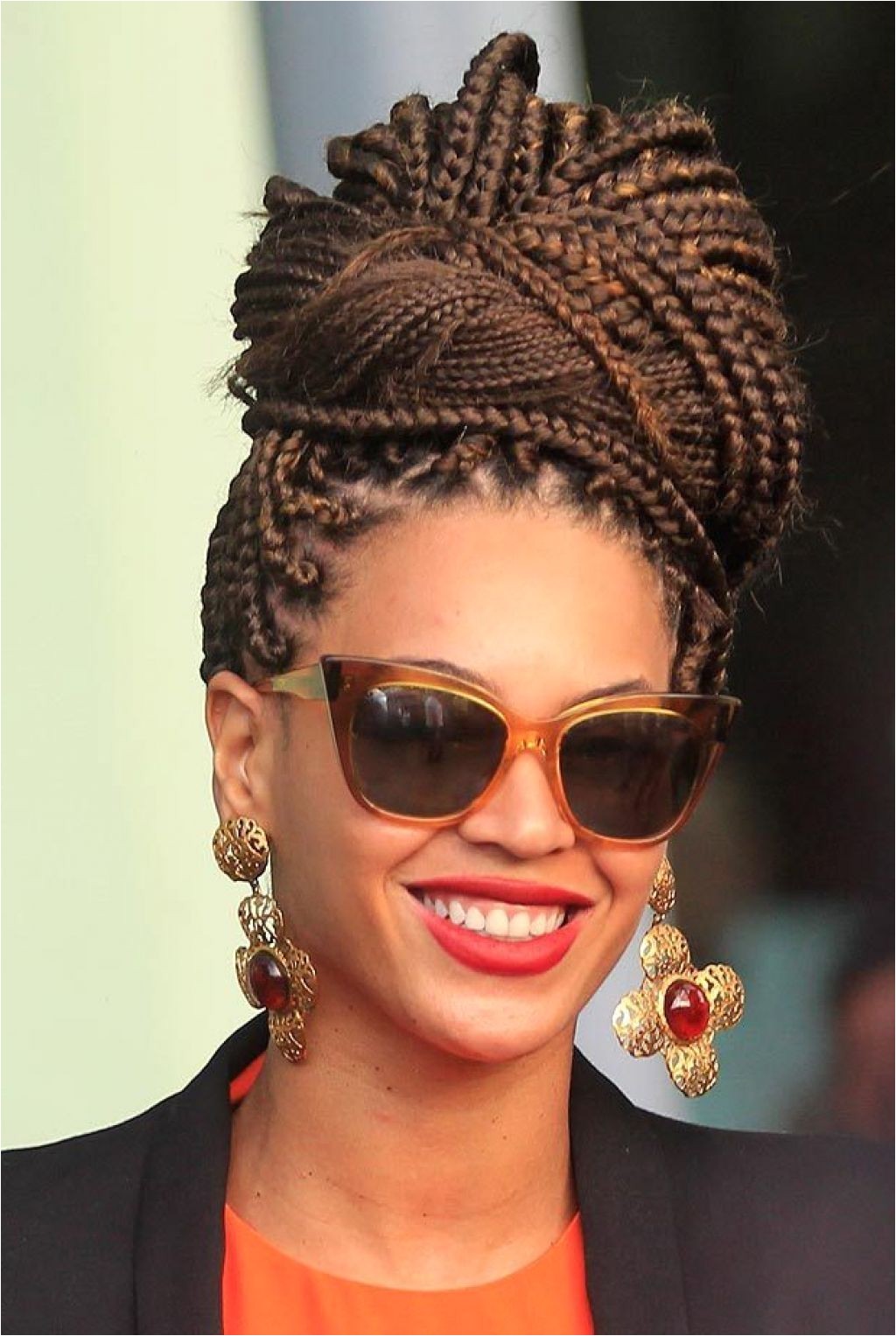 Box Braids Bun Hairstyles Ideas überprüfen Sie mehr unter braids bun hairstyles ideas