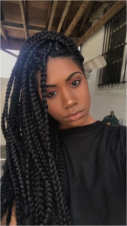 brown box braids