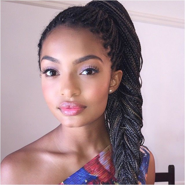 box braids updo