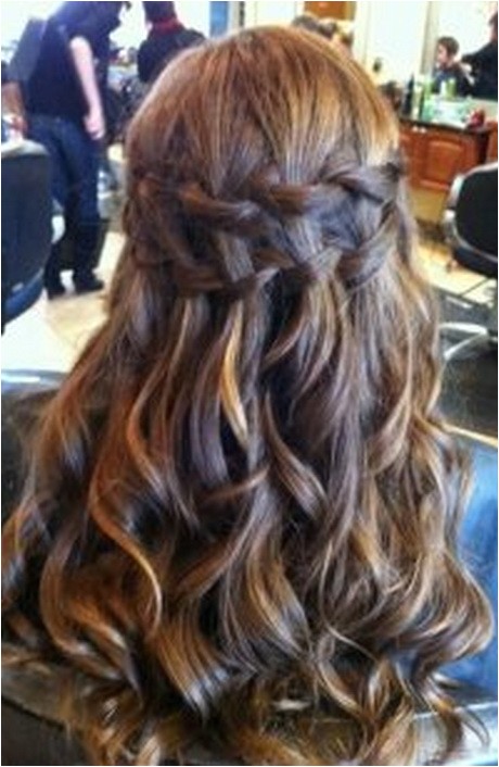 prom hairstyles with braids and curls