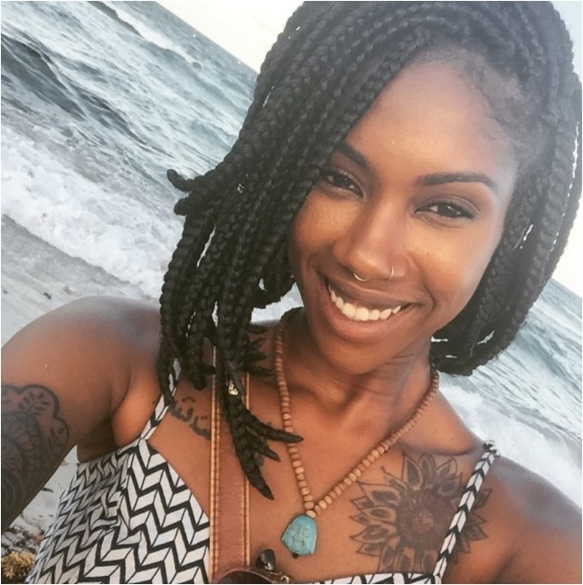 extra cool short box braids