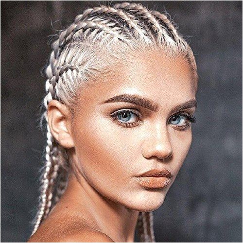 white girl braids
