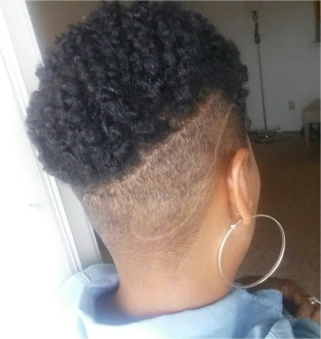 Natural Hair Shaved Sides Undercut