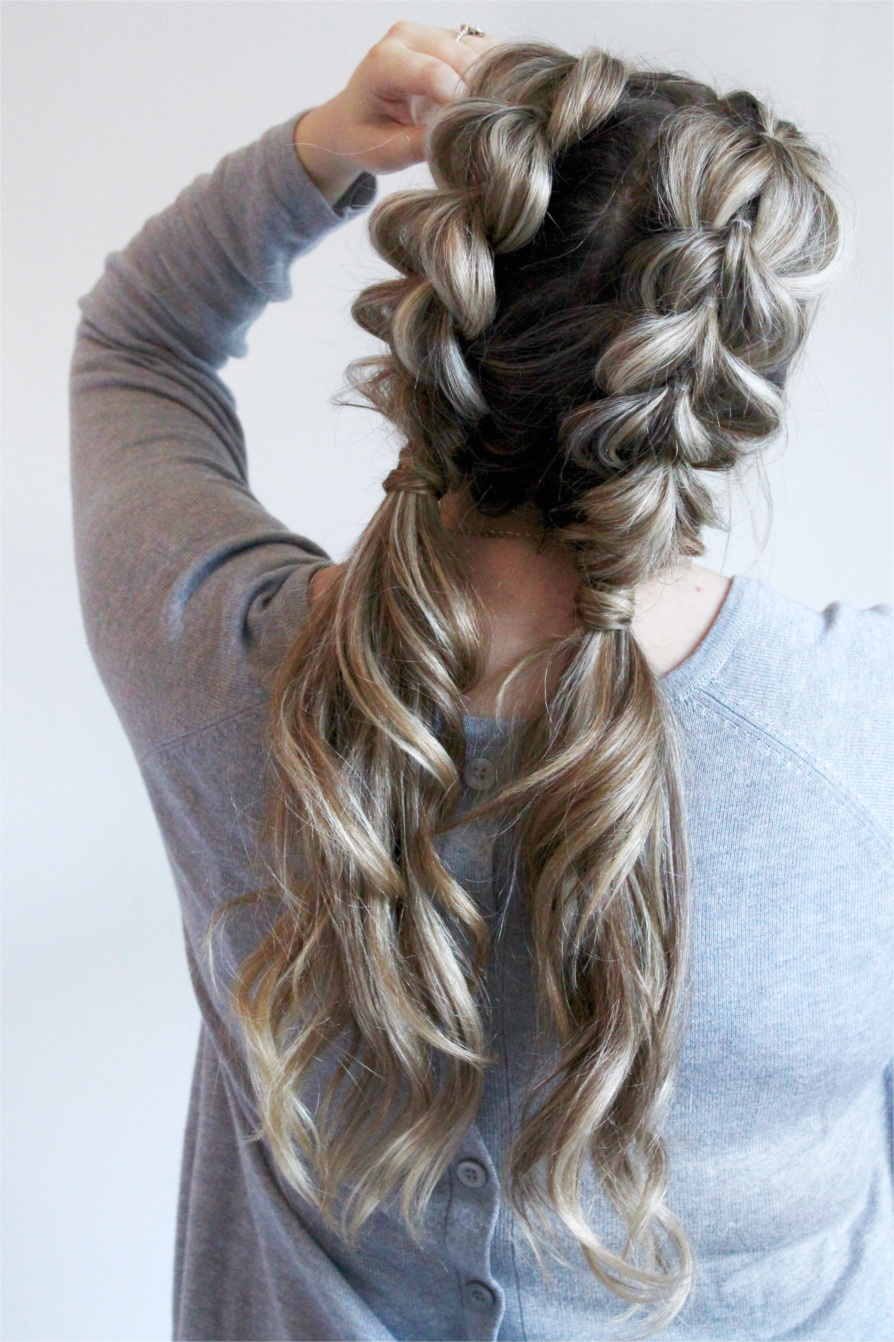 Watch how to do your own jumbo pull through braid pigtails perfect for day to day