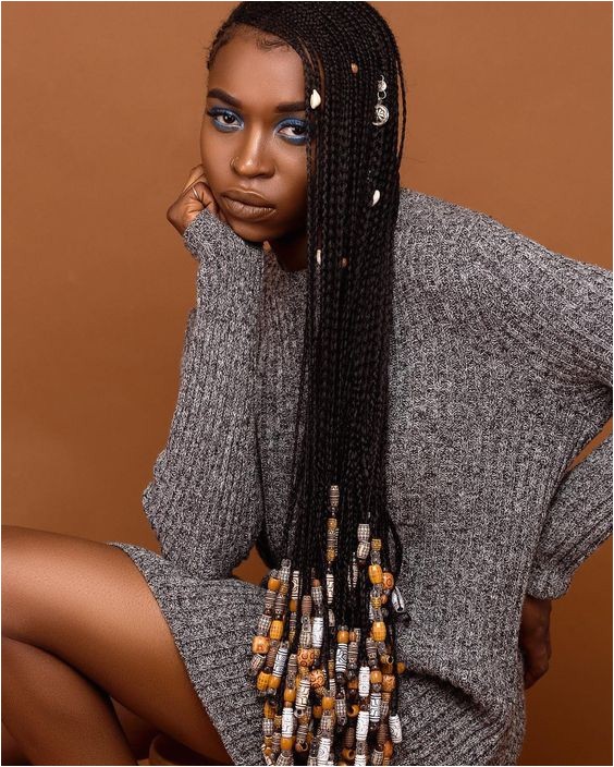 braids with beads for black women