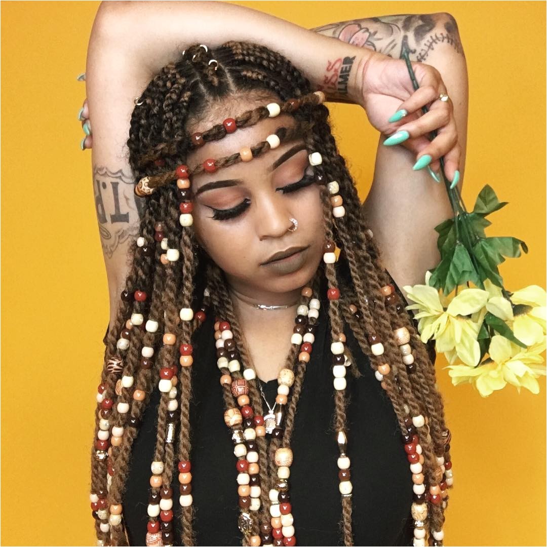 braids with beads