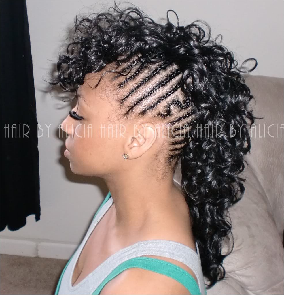 braided sides mohawk