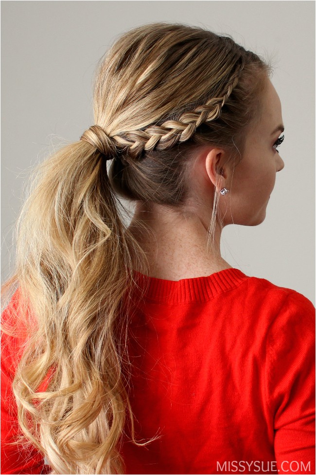 dutch lace braid ponytail