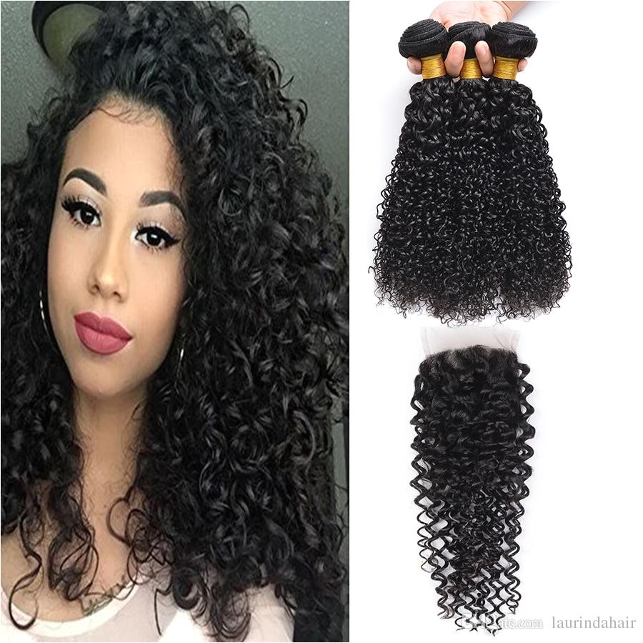 Best Cheap Human Hair With Closure Brazilian Deep Wave Human Hair Extensions Brazilian Deep Curly Weave Human Hair Bundles Under $126 71