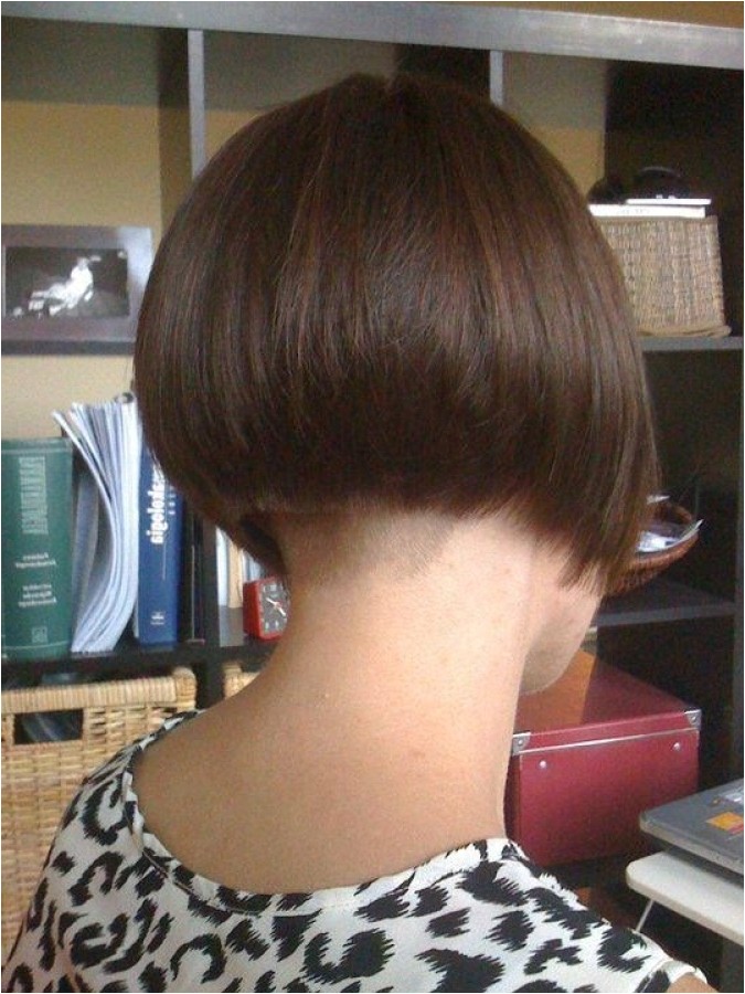 short bob buzzed nape