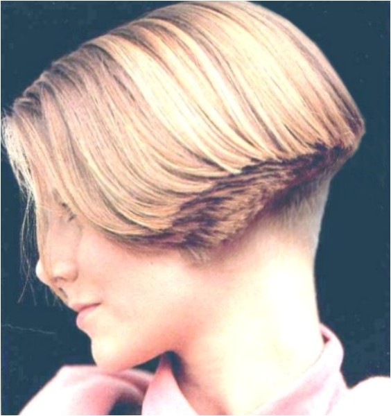 women clippered nape wedge hairstyles