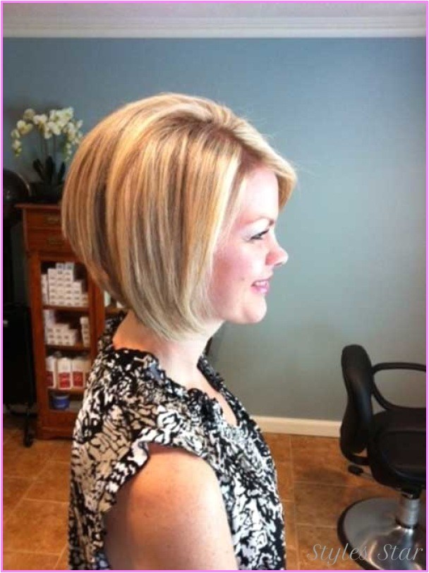 medium length inverted bob haircut