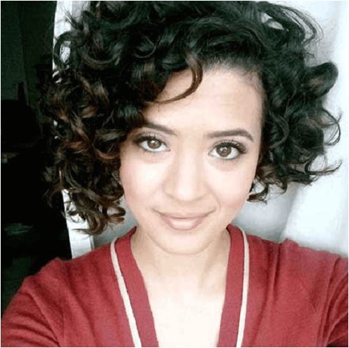 curly asymmetrical bob