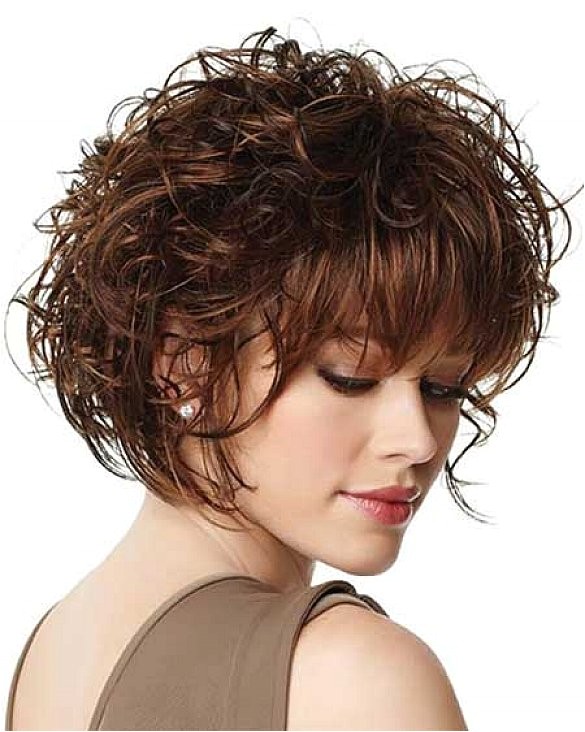 cute short curly hairstyles for girls