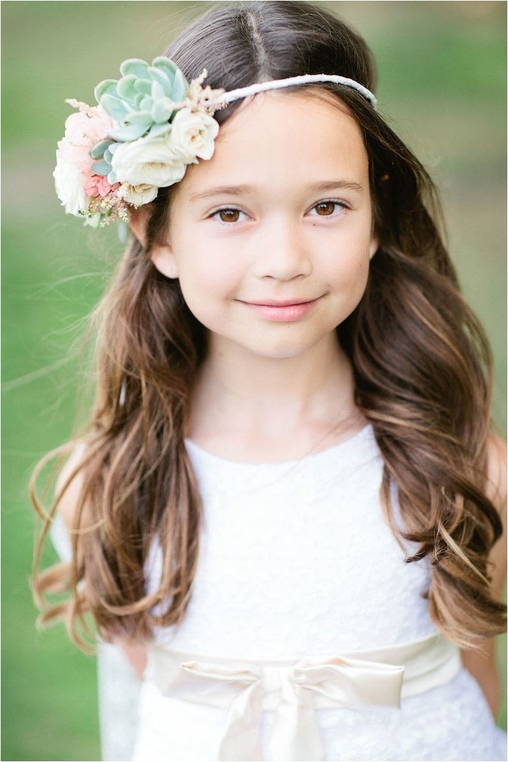 flower girl curly hairstyles