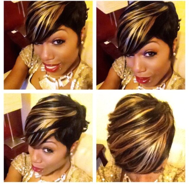 27 piece quick weave short hairstyle