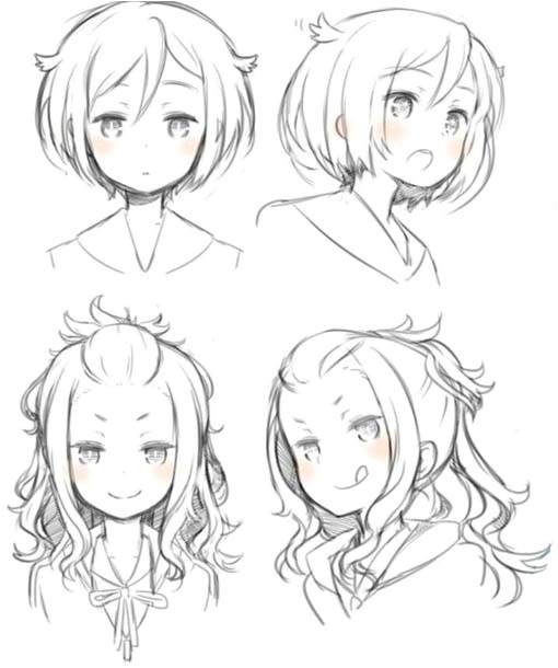 anime style hairstyles