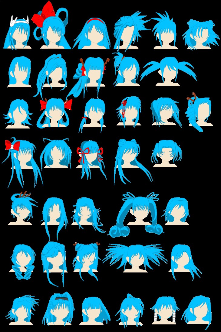 cute anime hairstyles sudah