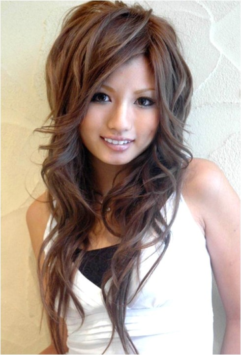 cute asian hairstyles for girls high volume large waves