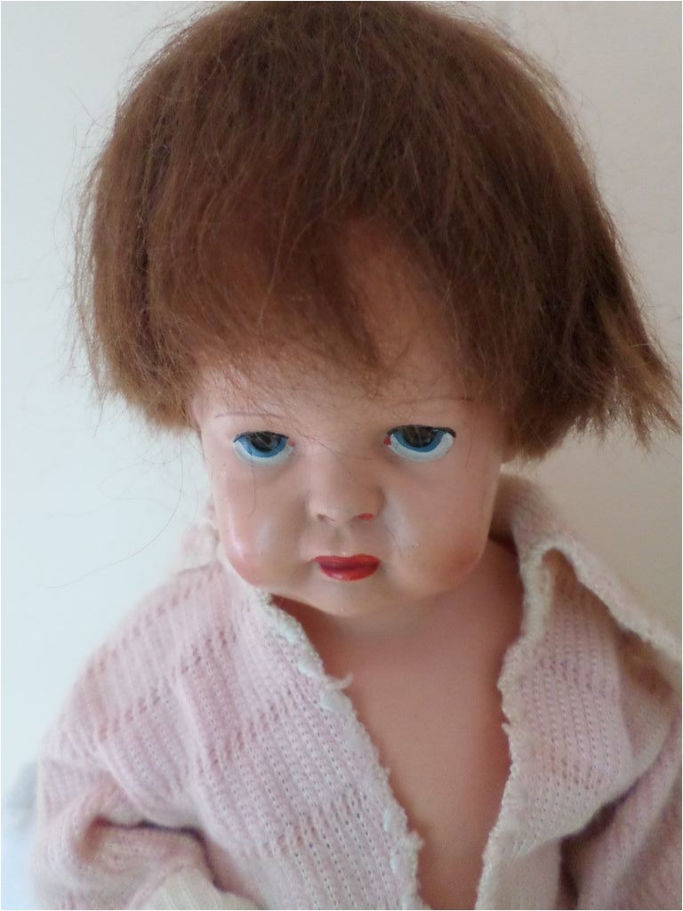 Cute Vintage Celluloid Baby Doll Human