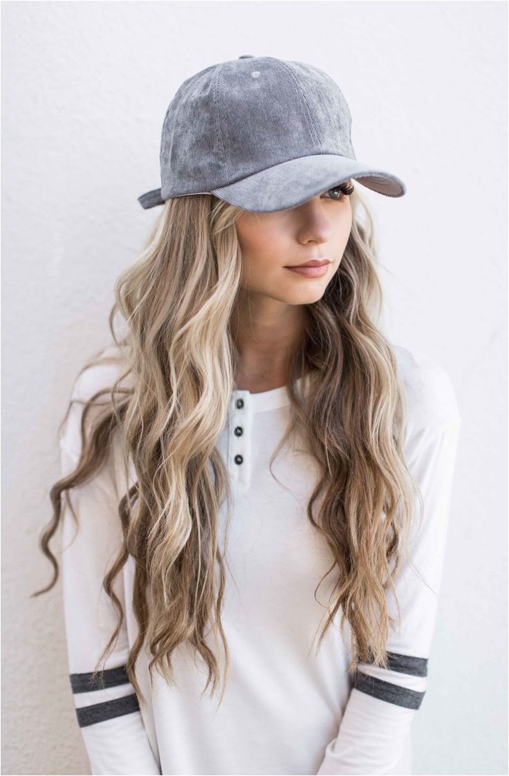 cute baseball hat hairstyles