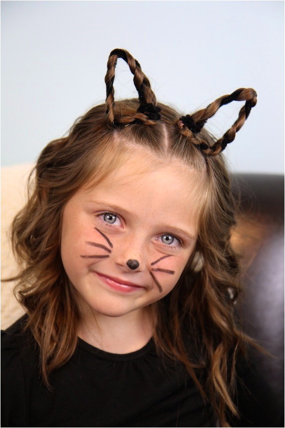 braided kitty cat ears halloween hairstyles