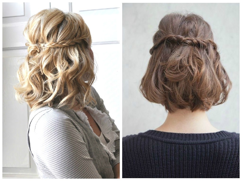 half up down hairstyles for short hair