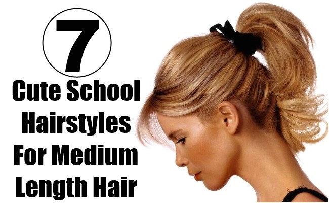 7 cute school hairstyles for medium length hair