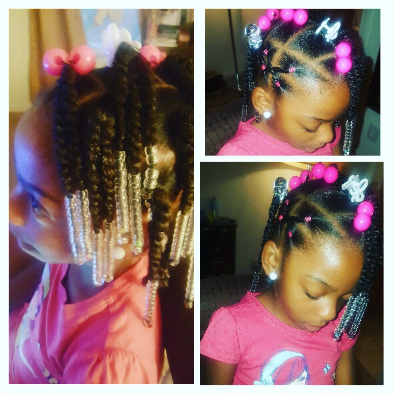 Cute Easy Little Black Girl Hairstyles Simple Hair Styles for Little Black Girls Braids Beads and