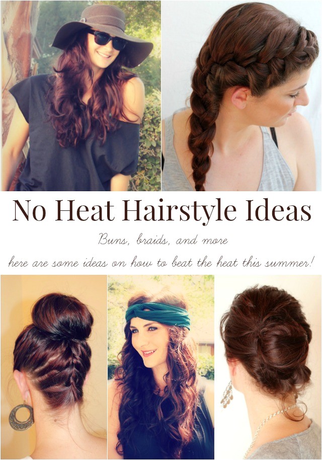 cute hairstyles no heat