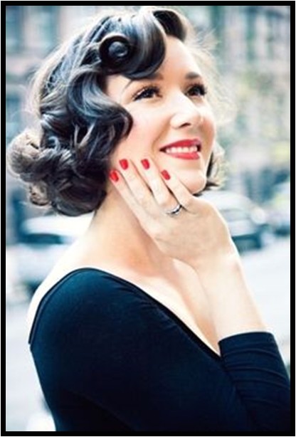 cute pin up hairstyle for medium length hair